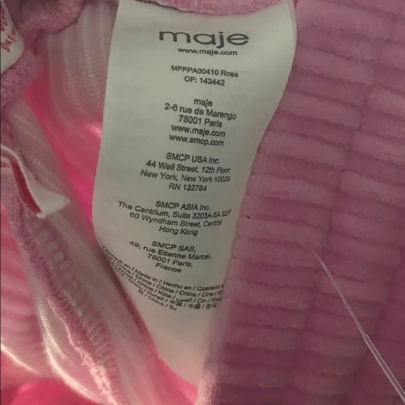 MAJE X Sailor Moon Pally Corduroy Wide Leg Pants In Roses - Picture 13 of 16